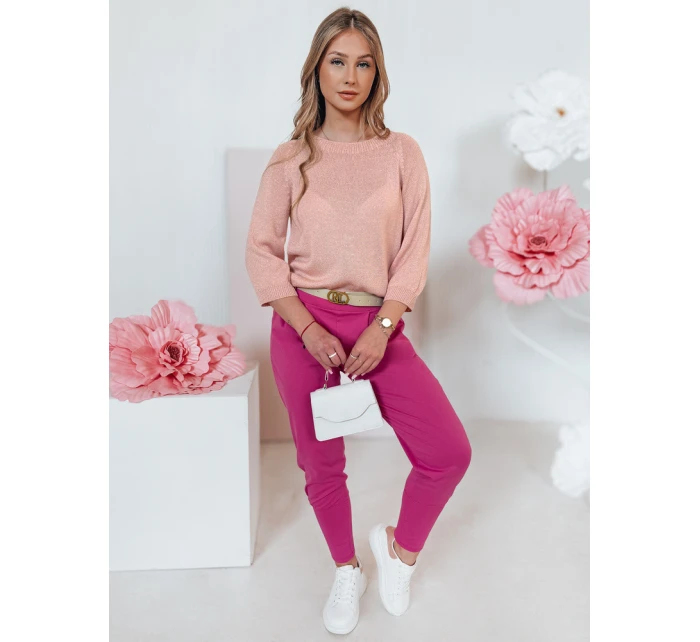 Dámský oversize svetr SOFTICAN pudrově růžový FashionStreet MY2431