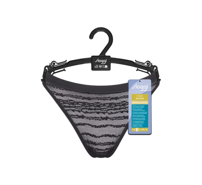 Dámské tanga FREE Evolve String Lace - BLACK - černé 0004 - SLOGGI Dámské tanga FREE Evolve String Lace - BLACK - černé 0004 - SLOGGI