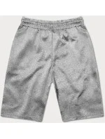 Světle šedé krátké pánské kraťasy model 18436102 - J.STYLE Světle šedé krátké pánské kraťasy model 18436102 - J.STYLE