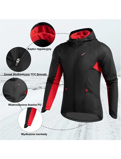 sportovní zimní bunda model 22376203 černá, velikost M - Rockbros