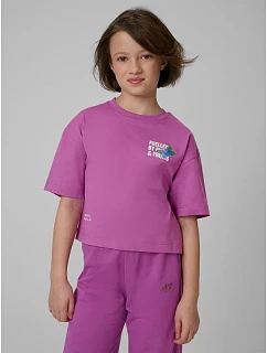 Dívčí volné tričko s potiskem model 22099331 - 4F