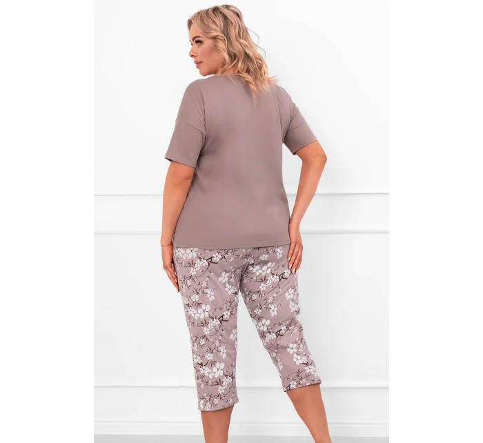 Italská móda Kimuri c.r. sp.3/4 barva:cappuccino/print Italská móda Kimuri c.r. sp.3/4 barva:cappuccino/print