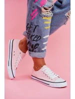 Dámské Klasické Tenisky Růžové model 21532056 - Boto Dámské Klasické Tenisky Růžové model 21532056 - Boto