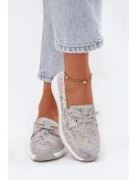 Semišové Polobotky Z Přírodní Kůže Na Platformě Artiker 56C2104 Šedé