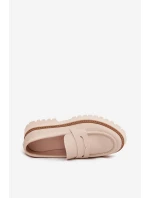 Dámské Mokasíny Na Platformě A Plochém Podpatku Big Star model 21705316 Béžové - Big Star Shoes