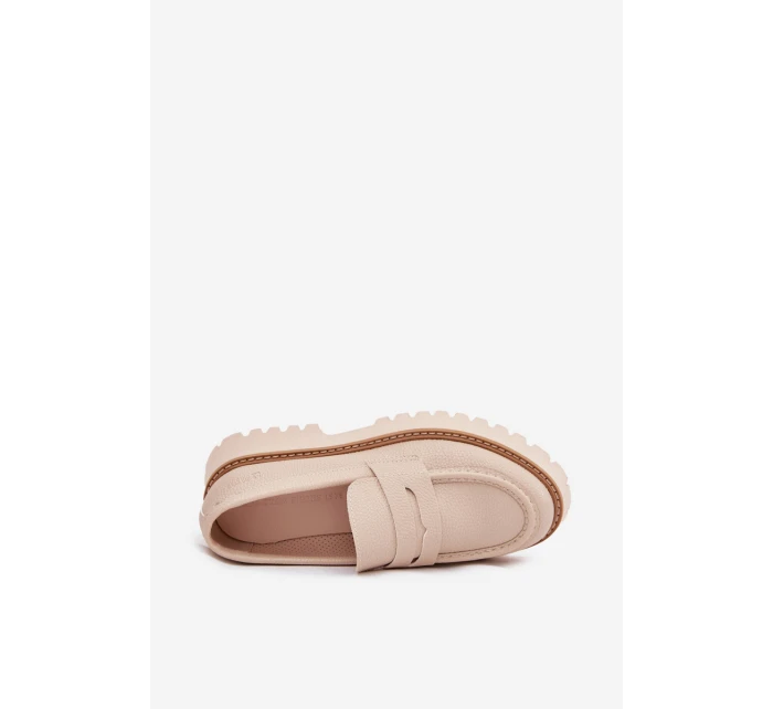 Dámské Mokasíny Na Platformě A Plochém Podpatku Big Star model 21705316 Béžové - Big Star Shoes