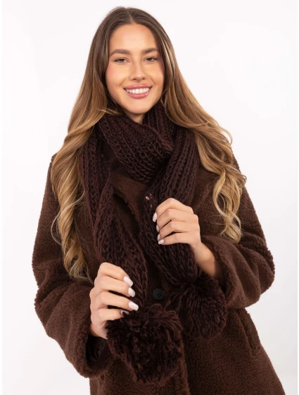 Šála AT SZ S 2203.87 tmavě hnědá