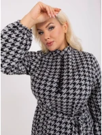 LK SK 509476 šaty.28P šedá černá