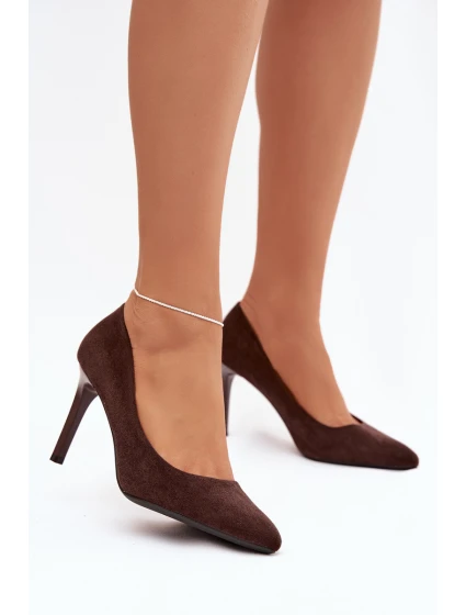 Dámské lodičky Sergio Leone – čokoládové Dámské lodičky Sergio Leone – čokoládové