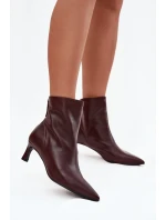 Boty na podpatku model 219120 Step in style Boty na podpatku model 219120 Step in style