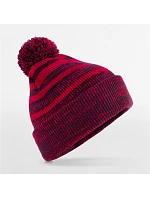 Beechfield B 476 Pletená čepice s bambulí "Team Stripe" 53.0476 red/navy