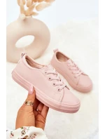 Kožené tenisky Big Star model 21571708 Nude - Big Star Shoes Kožené tenisky Big Star model 21571708 Nude - Big Star Shoes