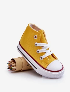 Dětské Vysoké Tenisky Žlutá Filemon