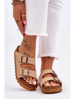 Klasické dámské pantofle Big Star model 21610508 Béžové - Big Star Shoes