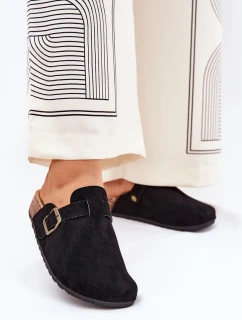 Dámské Pantofle a Na Platformě S Přezkou Černé model 21689838 - Boto