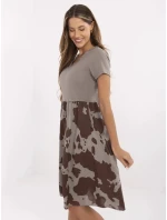 Sukienka DHJ SK model 21142065 ciemny bezowy - FPrice