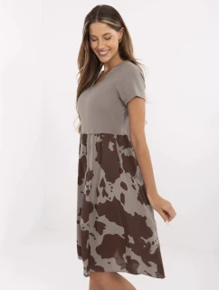 Sukienka DHJ SK model 21142065 ciemny bezowy - FPrice