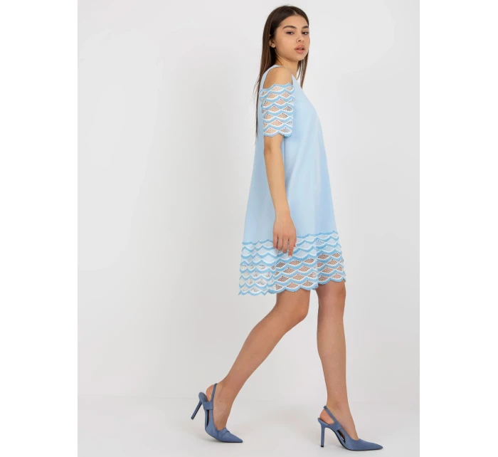 LK SK 506654 šaty.52 světle modrá