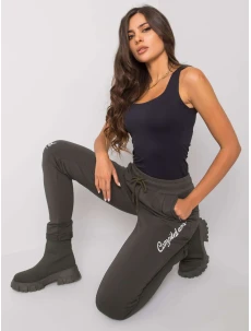 Tepláky RV DR 7076.21 tmavá khaki