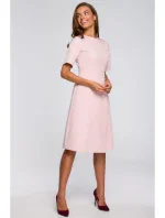 S240 Zavinovací šaty - pudrové