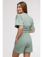 model 21047240 Šortky s kapsami mátové - BeWear