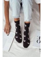 DÁMSKÉ PONOŽKY S HLAVOU MEDVÍDKA SE STÍNEM 0200.142