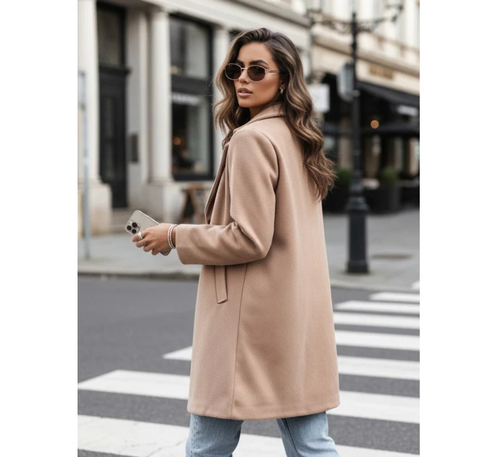 Dámský velbloudí kabát LUGI FashionStreet NY0635 Dámský velbloudí kabát LUGI FashionStreet NY0635