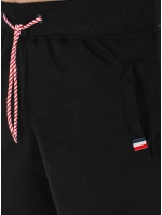 Pánské černé teplákové šortky FashionStreet SX2512 Pánské černé teplákové šortky FashionStreet SX2512