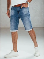 Pánské modré džínové šortky s páskem Dstreet model 21989882 - FashionStreet
