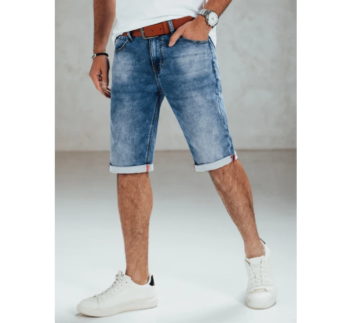 Pánské modré džínové šortky s páskem Dstreet model 21989882 - FashionStreet