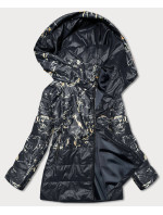 Černá dámská bunda s potiskem model 17099122 - ROSSE LINE