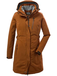 Dámská parka s kapucí Killtec KOW 165 odolná proti dešti, trekingová i každodenní, žlutá (37726/253)