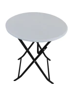Skládací BALKONOVÝ STŮL BÍLÝ 60x72 cm