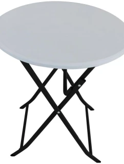 Skládací BALKONOVÝ STŮL BÍLÝ 60x72 cm