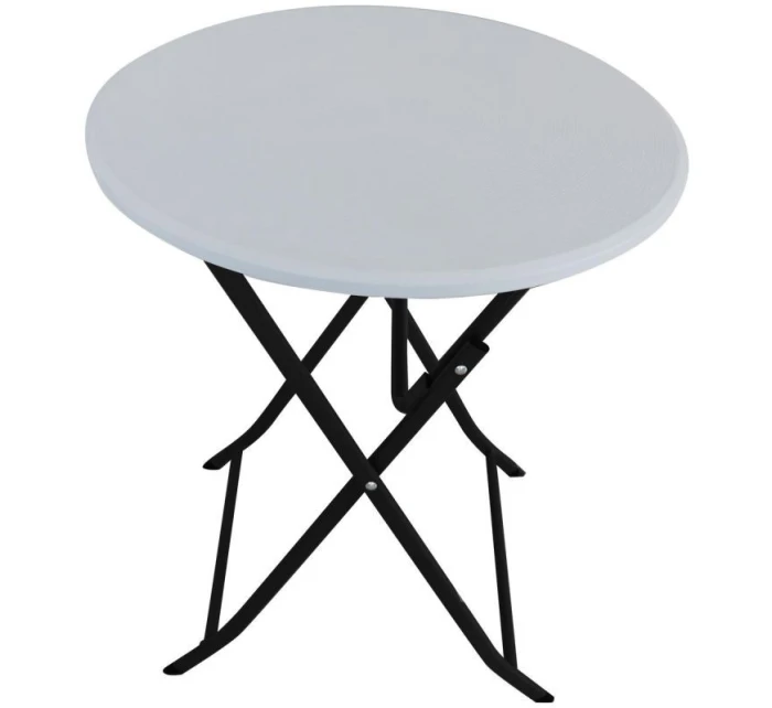 Skládací BALKONOVÝ STŮL BÍLÝ 60x72 cm