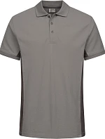 Promodoro 4590 Unisex kontrastní pracovní polo - EXCD 40.4590 new light grey/charcoal
