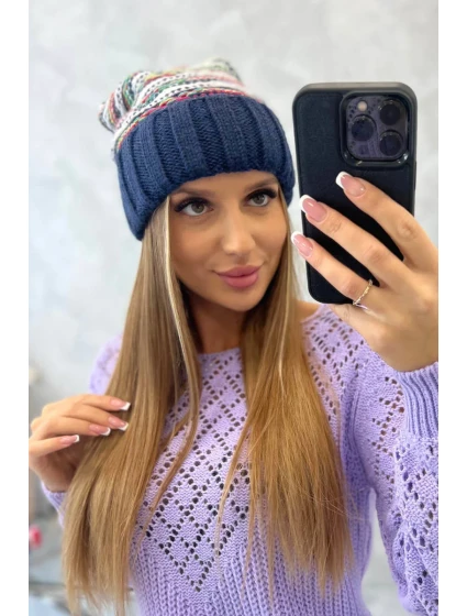 Dámská čepice Feba K330 navy blue Dámská čepice Feba K330 navy blue