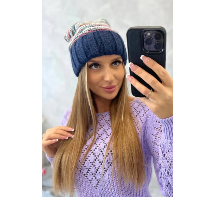 Dámská čepice Feba K330 navy blue Dámská čepice Feba K330 navy blue