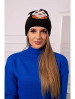 Dámská čepice Ofelia model 18751899 černá - K-Fashion Dámská čepice Ofelia model 18751899 černá - K-Fashion