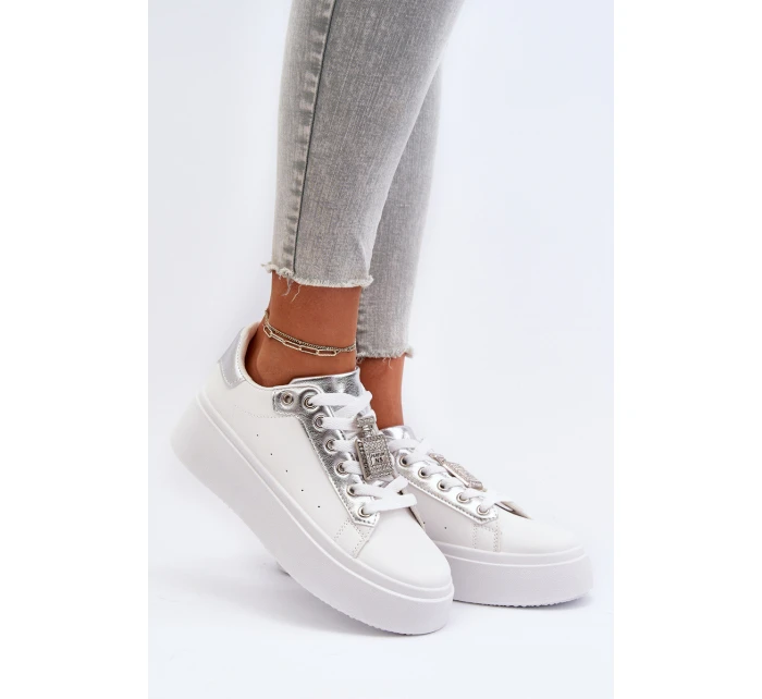 Dámské tenisky s ozdobou Bílé Celedria