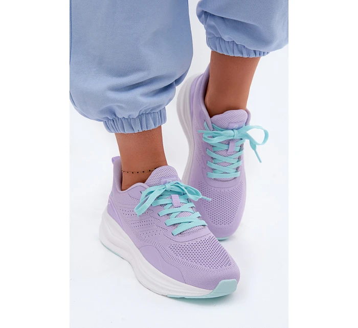 Dámské sportovní boty na platformě Levandulové Gelirae Dámské sportovní boty na platformě Levandulové Gelirae