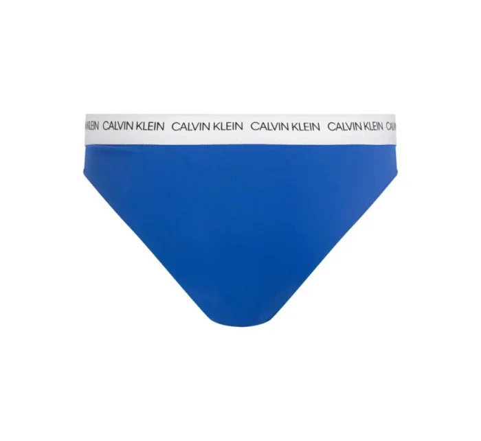 Spodní díl plavek KW0KW00658-CHQ modrobílá - Calvin Klein