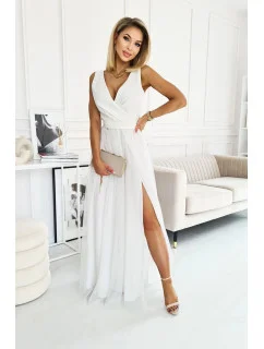 Dámské večerní šaty model 18411410 ecru - BICOTONE