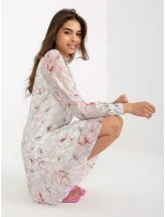 Dámské šaty NU SK 289.88P světle šedé - Nuance Dámské šaty NU SK 289.88P světle šedé - Nuance