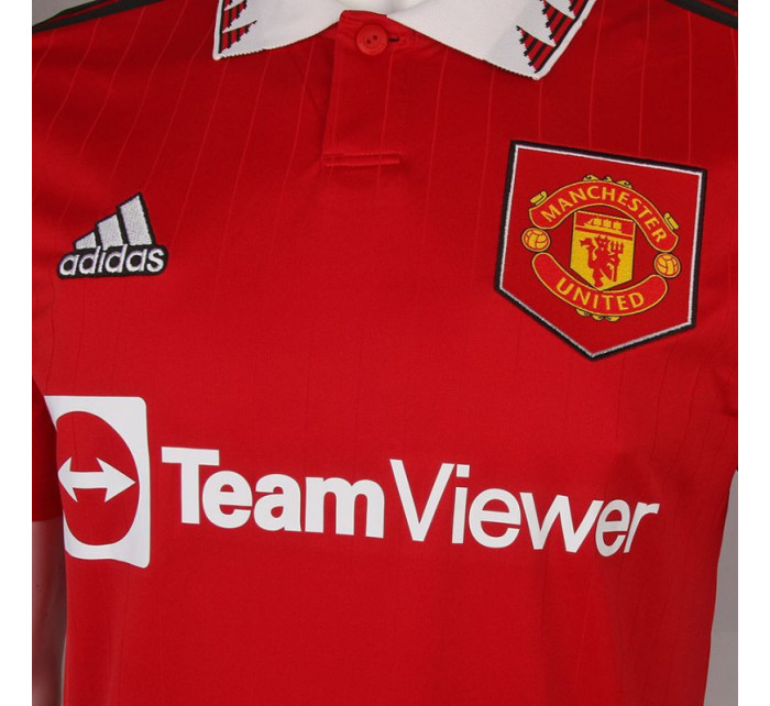 Pánské polo tričko Manchester United H Jsy M H13881 červené - Adidas