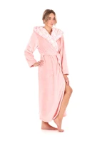Dámský župan Flora s kapucí 3956 3050 růžová perla - Vestis Dámský župan Flora s kapucí 3956 3050 růžová perla - Vestis