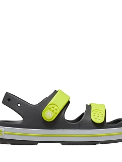 Dětské sandály Crocs Crocband Cruiser v grafitově-žluté barvě 209423 1NJ 32–33