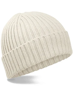 B Dětská pletená čepice z bio bavlny 53. almond model 22442535 - Beechfield