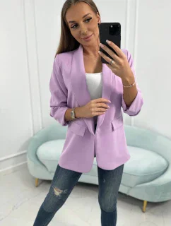 Sako s klopami elegantní světle fialové