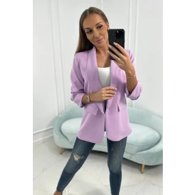 Sako s klopami elegantní světle fialové